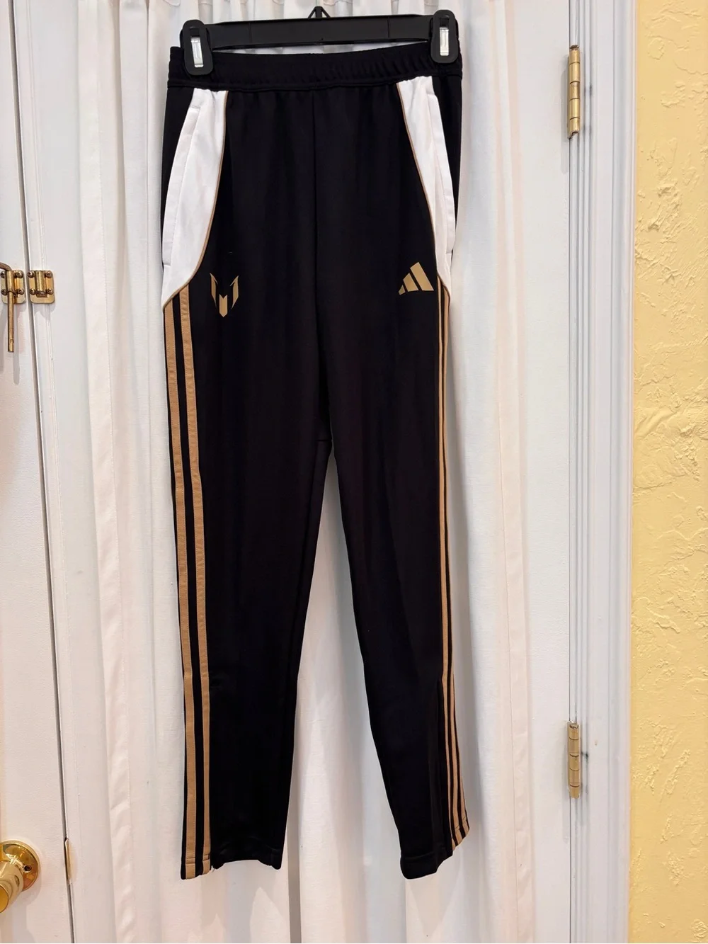 adidas Black and Gold Athletic Track Jacket & Pants